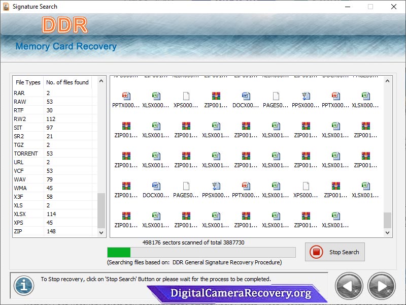 Screenshot of Mac Recovery Program