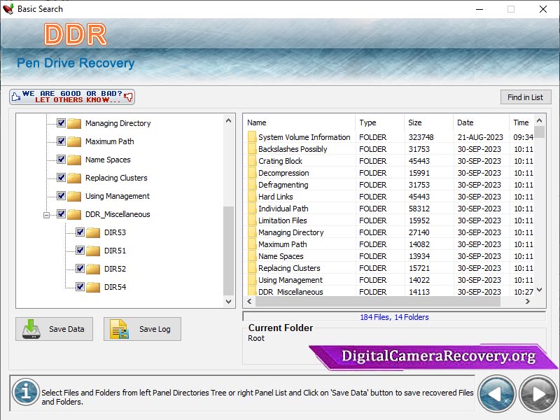 Screenshot of Pen Drive Recovery Software