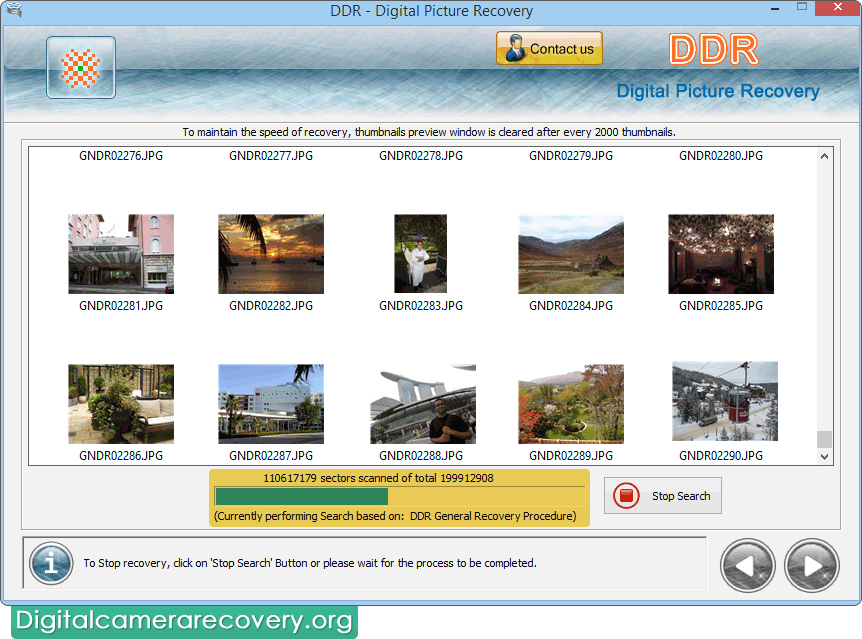 Digital Picture Recovery Software Screenshot
