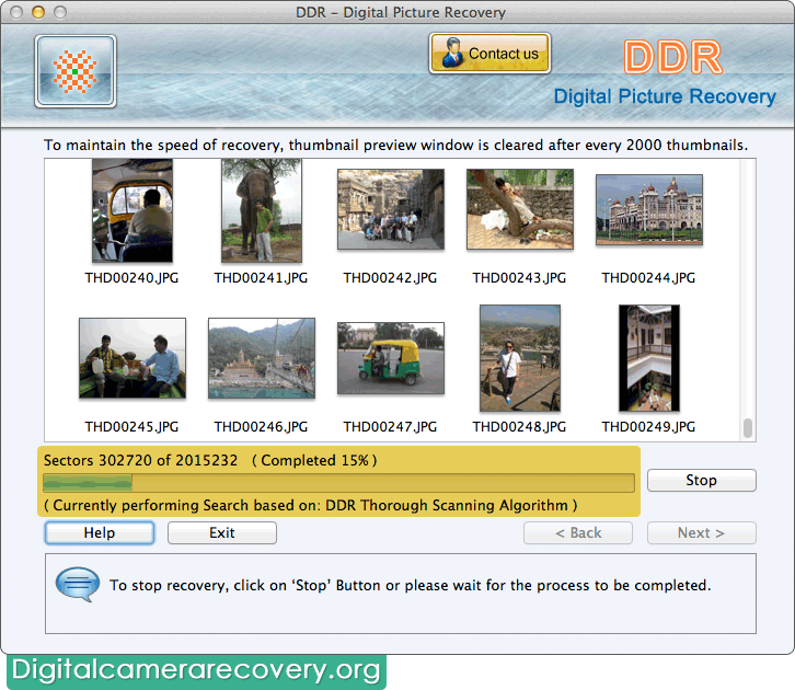 Digital Picture Recovery Software for Mac Screenshot